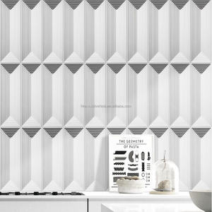 Exportation de carreaux de briques 3D colorés en béton UHPC pour revêtement mural intérieur/extérieur de bars, cafés et salles, écologiques, forme pyramide, 100*300*20mm - Product Image 2