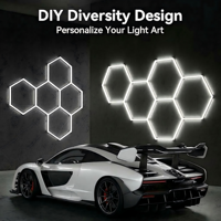 Luminaires LED hexagonaux en nid d'abeille à économie d'énergie de haute qualité pour plafonds de garage et ateliers de lavage