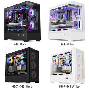 Gabinete <span class=keywords><strong>de</strong></span> PC Micro ATX para Juegos, Cristal Curvo, Torre Media ATX, RGB con Ventiladores, Venta al Por Mayor - Product Image 6