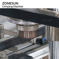 ZONESUN ZS-DTYG11U FEA15 automatique table corps brume parfum bouteille en verre métal pulvérisation bouchons collier anneau capsulage sertissage Machine