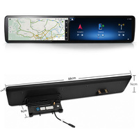 Autoradio Android à double écran 24,6 pouces pour Benz Classe C GLC 2015-2018, lecteur de navigation GPS Snapdragon 6125