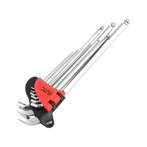 Llave Hexagonal de Brazo Corto, Acero Aleado S2, Cromada, Grado Industrial, Herramienta de Instalación Portátil - Product Image 2