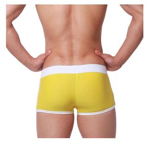 Manufacturer Custom Logo Printing Designer <b>Men</b> Swimwear Boxer Shorts Low Waist Solid Color Man Swim <b>Trunks</b> - Product Image 4