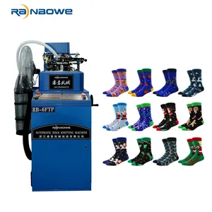 Jacquard Computerized Korea Cotton Terry Socks Sewing Making Equipment Sock Knitting Machine