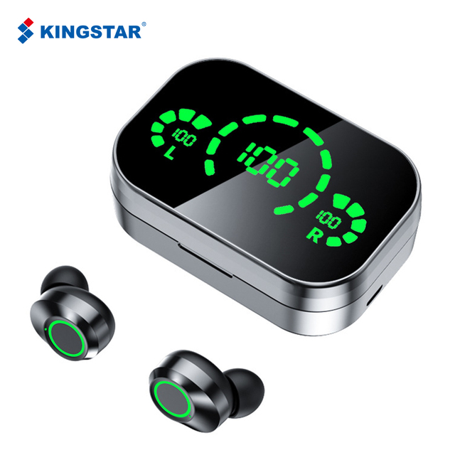 TWS Mini Earphone F9 Earbuds Wireless LED Display Stereo In-Ear Headset Power Bank Functionality Eardots/Beans Bean-like Design