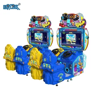 32 inç Lcd jetonla çalışan araba yarışı Arcade sürücü simülatörü makinesi çocuk sürüş yarış arabası oyunu oyun makinesi