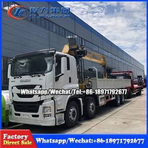 รถบรรทุก ISUZU GIGA 8x4 30 ตัน ติดตั้งเครนไฮดรอลิกแบบ Knuckle Boom พร้อมเครนติดรถบรรทุกหนัก Hino 8x4 - Product Image 2