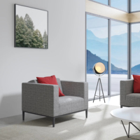 Canapé d'accueil moderne en cuir, design Ivy à accoudoirs angulaires, taille fixe, pour bureaux, hôtels et écoles, directement de l'usine