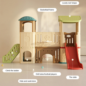 Thiết kế độc đáo nảy lâu đài trẻ em thương mại trượt afortable giá trường trượt thiết bị công viên sân chơi trong nhà cho doanh số bán hàng - Product Image 2