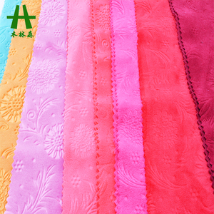 Vải Mulinsen Bán Chạy Emboss <span class=keywords><strong>Plain</strong></span> Dye Double Side Vải Siêu Mềm - Product Image 6