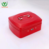Coffre-fort miniature en métal Yinlong, étanche et ignifuge, avec serrure à clé, portable, pour bureau et hôtel, avec garantie d'un an