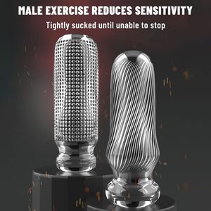 Manchon de masturbation en TPE pour hommes, jouet sexuel réutilisable, entraîneur de pénis - Product Image 5