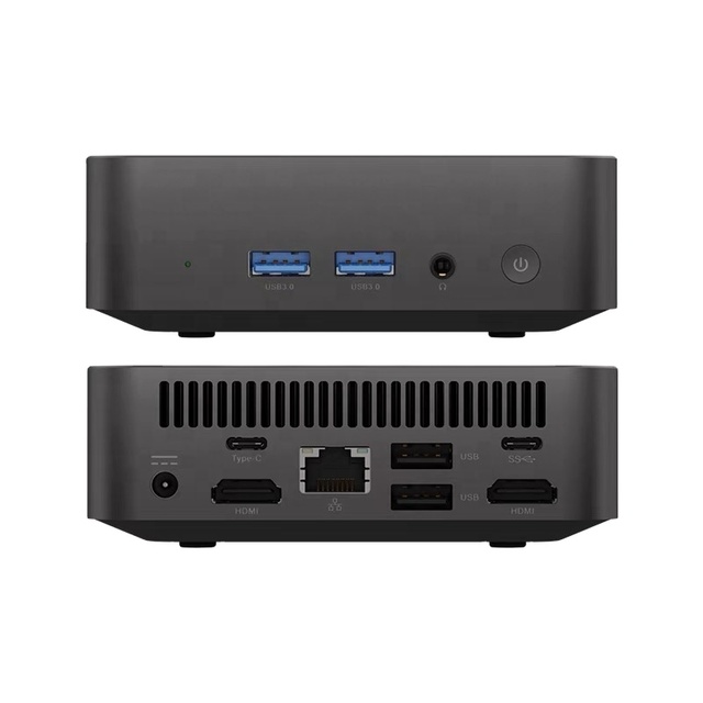 Home Office Gaming Mini PC N100 4 Cores 16GB RAM 512GB SSD Low Power Win 11 Business Desktop Mini Computer Dual HD Screens Wi-Fi