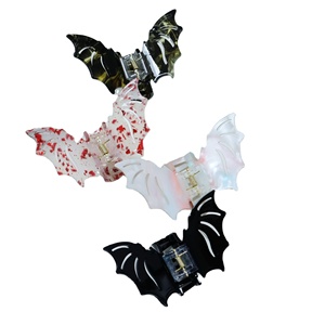 Western Bat Ghost <span class=keywords><strong>Horror</strong></span> Halloween Garra Pinzas para el cabello Niñas Moda Lindo Personaje de dibujos animados Acrílico Fiesta de cabello Dulce Acrílico - Product Image 2