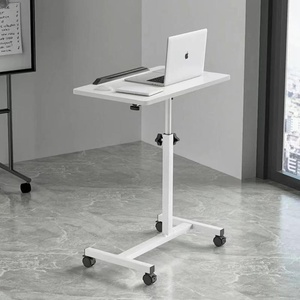Metal Modern Style Adjustable Height Movable <strong>Sofa</strong> <strong>Side</strong> Bedside Coffee <strong>Table</strong> with Wheels for Living Room Bedroom - Product Image 3