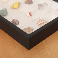 Boîte en bois personnalisée de 16x20 pouces Cadre photo Cadeaux Maillot de football Vitrine murale de maillot Cadre de boîte d'ombre d'art 3D
