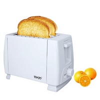 Grille-pain électrique automatique pour sandwichs, appareil à petit-déjeuner 2 tranches, boîtier métallique, usage domestique, vente en gros usine, commerce extérieur