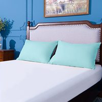 Taie d'oreiller Kingworth en polyester brossé et coton, résistante aux taches, avec fermeture enveloppe, lot de 2 pièces pour la maison et l'hôtel