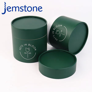 Conception personnalisée, boîte de tubes en papier cadeau cosmétique en carton cylindrique, emballage de tube en papier rond pour café kraft brun - Product Image 1