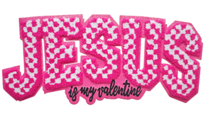 Fournisseur d'usine, patch en chenille de grande taille, forme irrégulière, Dieu est bon, patch religieux de Pâques, Jésus, patchs en chenille personnalisés, à repasser sur les vêtements - Product Image 4