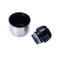 Bouteille d'eau multifonctionnelle 3-en-1 Beauchy sans BPA pour Yerba Maté, 500 ml, isotherme à double paroi avec filtre à thé et paille