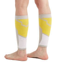 1 paire de chaussettes légères sans pied en nylon et polyester à manchon de mollet pour les femmes enceintes en voyage et en vol