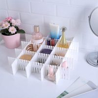 Diviseur de tiroir en plastique réglable en bambou, vente chaude, réglable, bricolage, organisateur de tiroir, diviseur de tiroir