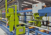 Machine à tirer les profilés en aluminium 1450T Presse d'extrusion automatique en aluminium