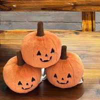 Coussin en peluche citrouille d'Halloween en velours coréen, rembourré de coton PP, doux, pour décoration intérieure et jouet