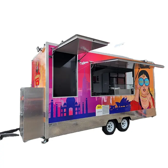 Houston Food Trucks chiosco Fast Food portatile carrello per ciambelle