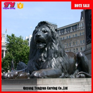 Statue de lion en bronze, grande taille, sculpture d'animaux de taille de vie, d'extérieur, au design personnalisé - Product Image 6