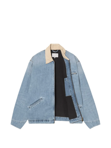 Nuevas Colecciones, Chaqueta Vaquera Ligera para Hombre con Logotipo Personalizado y Cuello de Pana para Primavera y Otoño, Chaqueta Vaquera Suave Lavada - Product Image 2