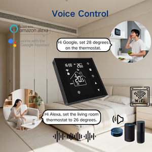 <span class=keywords><strong>Thermostat</strong></span> de chauffage Wi-Fi pour chaudière à eau et à gaz, <span class=keywords><strong>thermostat</strong></span> électrique pour hôtel, centre commercial, commande vocale, <span class=keywords><strong>thermostat</strong></span> intelligent Tuya - Product Image 3
