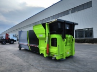 Compacteur de déchets mobile avec moteur, capacité de 22 m³/h, pour l'assainissement municipal