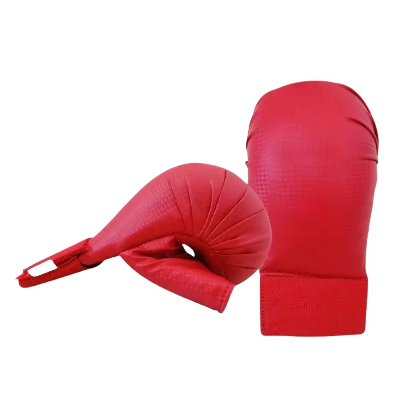 Durable logotipo personalizado artes marciales Karate punzonado guantes para la venta