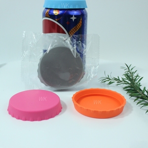 Bán nóng cho lớp <span class=keywords><strong>Silicone</strong></span> bia soda có thể có nắp đậy bao gồm mũ nút chai nước giải khát Saver đóng cửa Jar nắp Nắp - Product Image 1