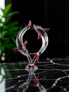 Tiny Glass World Handmade Murano Blown Glass Dome Animal Dolphin Music Cross Theme Home Decor Christmas <b>Easter</b> Chinese New Year - Product Image 4