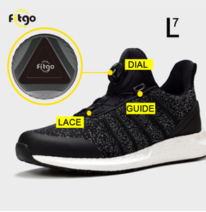 2021 New Fitgo Rollen knopf Tali Putar No Tie Schnürsenkel Zifferblatt Schuhe Verschluss Schloss Schnür verschluss system für Turnschuhe Freizeit schuh - Product Image 5
