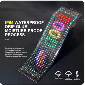 Pantalla LED Flexible, Resistente al Agua IP65, 12V, Resistente a Altas Temperaturas, con Ventosa para Coche, Control Remoto por Aplicación, Universal - Product Image 6