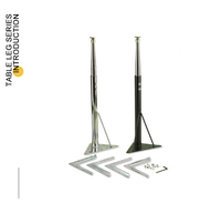 Pied de table réglable OEM pour salle à manger, utilisation en extérieur, cadre de table en métal, robuste, hauteur de chaise de bureau