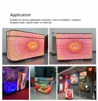 Pantalla LED Portátil para Cabina de DJ, Pantalla Digital Curva P1.86 P2.5, Mesa de DJ LED, Video Wall para Planificación de Eventos, Instalación en 5 Segundos