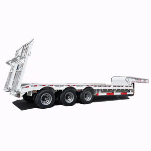 Semi-remorque surbaissée à col de cygne hydraulique 3, 4 ou 5 essieux, capacité 1-2 tonnes, 12,5x2,5x1,5m, Fengniao - Product Image 1