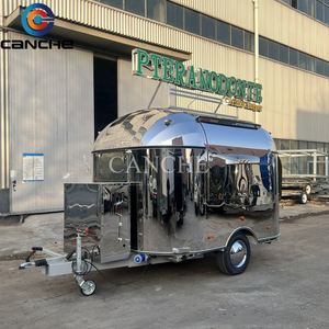 Remolque de Comida Móvil Multifuncional de Acero Inoxidable con Certificación CE COC Estándar de la UE, para Hamburguesas, BBQ, Hot Dogs y Snacks - Product Image 2