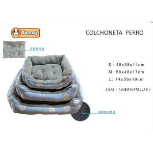 Cuccia per cani Yommy, morbida e in peluche, con imbottitura interna rimovibile e fondo antiscivolo, taglie S, M, L - Product Image 3