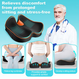 Bantal paten Coccyx ortopedi, bantalan kursi kantor busa memori nyaman Lumbar untuk menghilangkan rasa sakit - Product Image 6