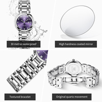 OLEVS 5575 oem logo personnalisé vente en gros phase de lune diamant de luxe mode cadeau élégant étanche dame montre à quartz pour femme