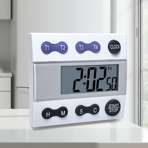<span class=keywords><strong>Timer</strong></span> dapur Digital plastik ramah lingkungan 4 kelompok desain minimalis baru Mini dengan jam - Product Image 1