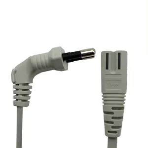 2.5A/250V estándar de Corea 2 Pin de Cable alimentación de CA PC eléctrico Cable de extensión macho conectores de Cable para la
