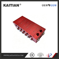 Distributeur de lubrifiant KAITIAN MX-F en alliage d'aluminium, pression de 30 MPa, commande entièrement/semi-automatique, design compact, faible coût, modulaire