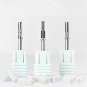 <b>Mini</b> Sanding Band Nail <b>Drill</b> Bits Small Sand Ring Grinding Heads for Cuticle Dead Skin Removal - Product Image 1